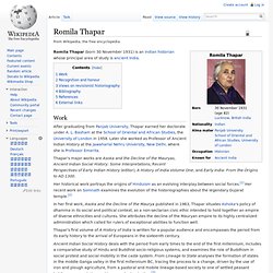 Romila Thapar