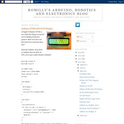 Arduino DVM with LCD Display
