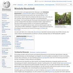 Römische Bautechnik