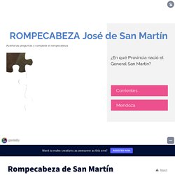 Rompecabeza de San Martín by pviola on Genially