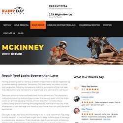 Roof Repair Company Mckinney