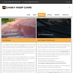Commercial Roof Repair Melbourne - Casey Roof Care
