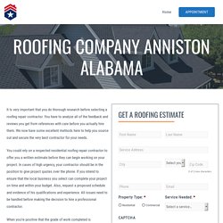 Roofing Company in Anniston Alabama