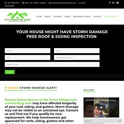 Roofing Company Elk Grove Village - Storm Damage? Insurance will Pay!