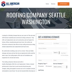 Roofing Company in Seattle Washington