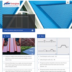 Roofing Sheets Installation - JSW Everglow