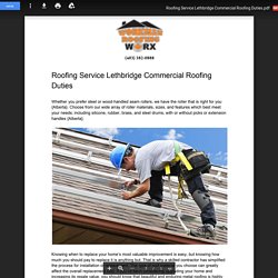 Roofing Service Lethbridge Commercial Roofing Duties.pdf