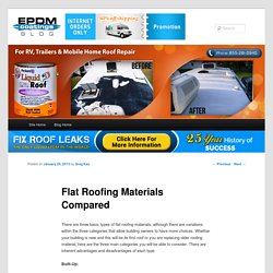 Flat Roofing Materials Compared