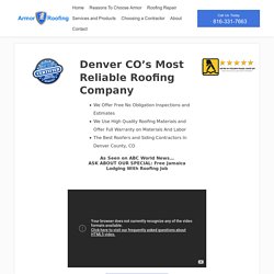 Wow! Armor Roofing Denver - Best CO Roofers Residential & Commercial