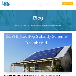 GUVNL Rooftop Subsidy Scheme Deciphered