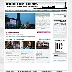Rooftop Films 2013 Summer Series