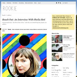 Reach Out: An Interview With Sheila Heti