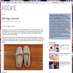 Rookie & RIT Dye Tutorial