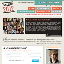 Roosevelt 2012 - un collectif et 15 réformes pour changer la donne