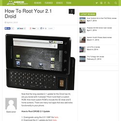 How To Root Your 2.1 Droid