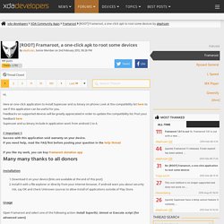 [ROOT] Framaroot, a one-click application to root some devices