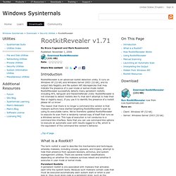 RootkitRevealer v1.71