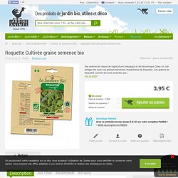 Roquette Cultivée graine semence bio - Graines et Semences Bio