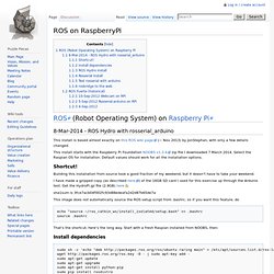 ROS on RaspberryPi - JR