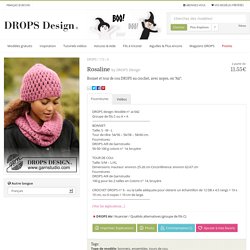 Rosaline - Bonnet et tour de cou DROPS au crochet, avec nopes, en ”Air”. - Free pattern by DROPS Design