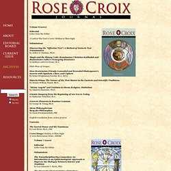 The Rose+Croix Journal - Archives