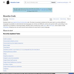 Rosetta Code