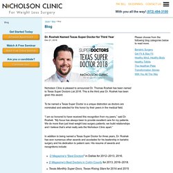 Dr. Roshek Named Texas Super Doctor for Third Year