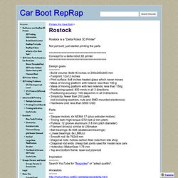 Rostock - Car Boot RepRap