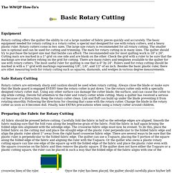 Rotary Cutting