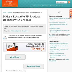 Make a Rotatable 3D Product Boxshot with Three.js