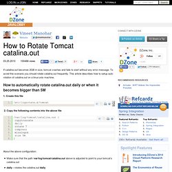 How to Rotate Tomcat catalina.out