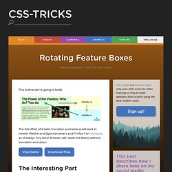 Rotating Feature Boxes
