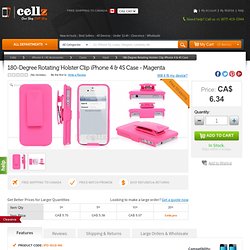 180 Rotating Holster Clip iPhone 4 & iPhone 4S Case - Cases - iPhone 4