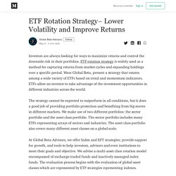 ETF Rotation Strategy– Lower Volatility and Improve Returns