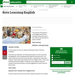 Rote Learning English