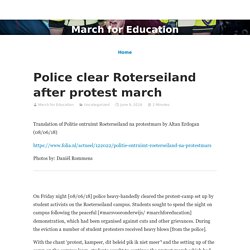 Police clear Roterseiland after protest march – March for Education