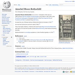 Amschel Moses Rothschild