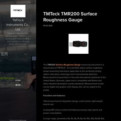 TMTeck TMR200 Surface Roughness Gauge