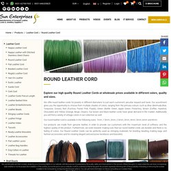 Round Leather Cord