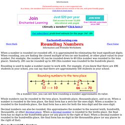 Rounding Numbers: EnchantedLearning