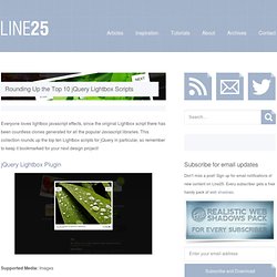 Top 10 jQuery Lightbox Scripts
