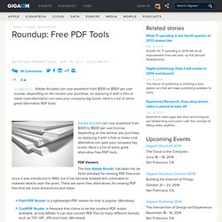 Roundup: Free PDF Tools