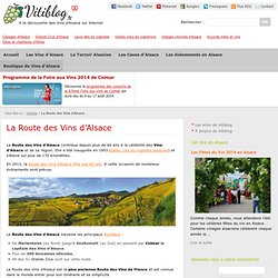 La Route des Vins d'Alsace, tourisme en Alsace