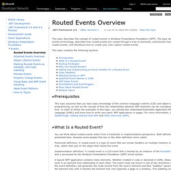 Routed Events Overview