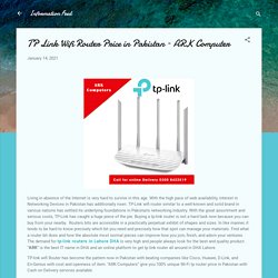 TP Link Wifi Router Price in Pakistan – ARK Computer