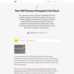 New WiFi Routers Managed in the Cloud - ReadWriteCloud