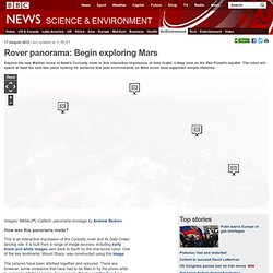 Rover panorama: Begin exploring Mars