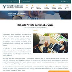 Private Banking - Royal Bank Pacific