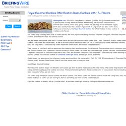 Royal Gourmet Cookies Offer Best-In-Class Cookies with 15+ Flavors