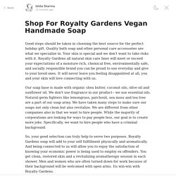 Shop For Royalty Gardens Vegan Handmade Soap